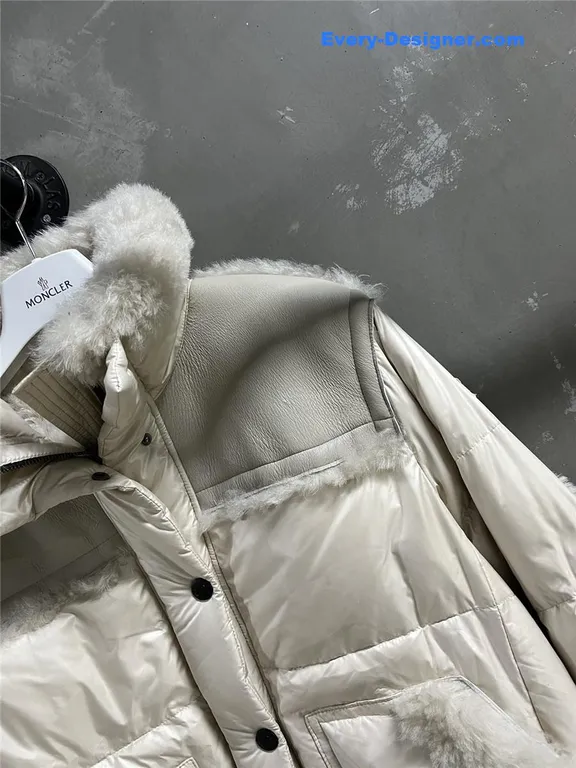 Moncler Wool and Shearling Jacket